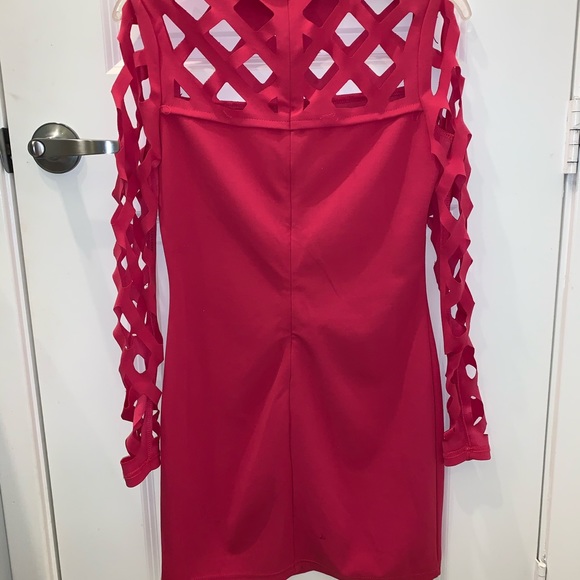 Parisian Lattice Bodycon Dress - Picture 4 of 4